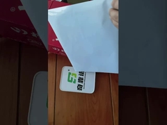 TG3035 πρότυπο συγκολλητικό άσπρο PET 100G άσπρο Glassine Labelstock 25um σκάφος της γραμμής