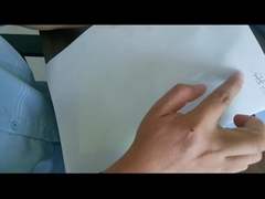 WG4533 σαφές Glassine κόλλας BOPP 50um ακρυλικό άσπρο σκάφος της γραμμής