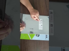 WG4633 πρότυπο Glassine κόλλας Mentalized φωτεινό ασημένιο BOPP ακρυλικό άσπρο σκάφος της γραμμής