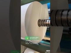 100 μm υδατοασφαλής μελάνι pp ματ συνθετικό χαρτί κόλλημα σε ρόλο με λευκή γυάλινη επένδυση