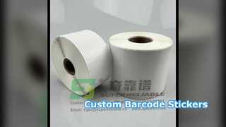Παρακολουθήστε: Θερμικό αυτοκόλλητο DT Direct Thermal Adhesive Αυτοκόλλητο με γραμμωτό κώδικα Έκθεση προσαρμοσμένου μεγέθους